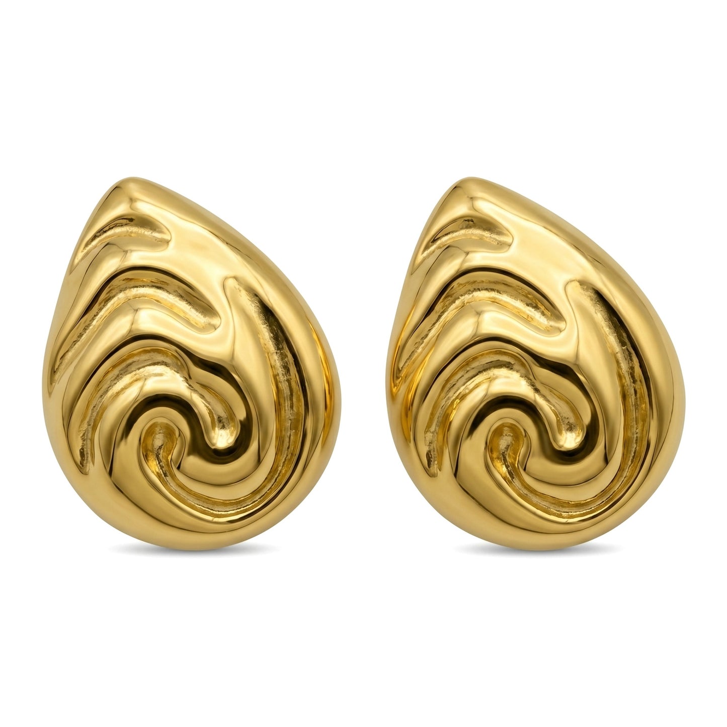 Wholesale Non-Tarnish Stainless Steel Waterdrop Stud Earrings