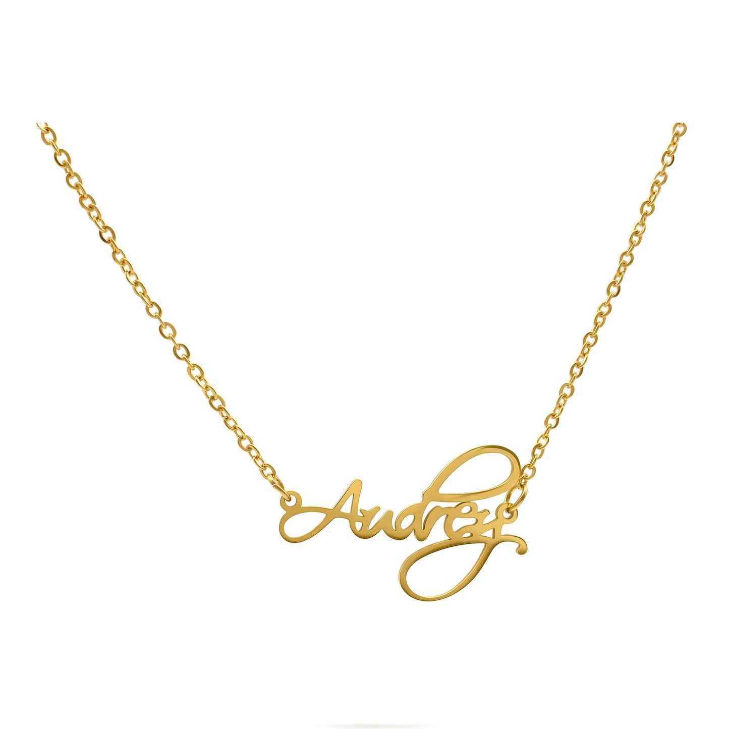 Letter Pendant Stainless Steel Necklace for Women Fashion Jewelry