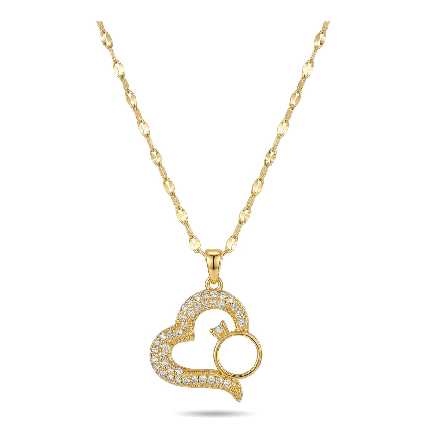 Wholesale Stainless Steel Heart Pendant Necklace
