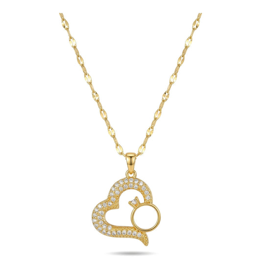 Wholesale Stainless Steel Heart Pendant Necklace