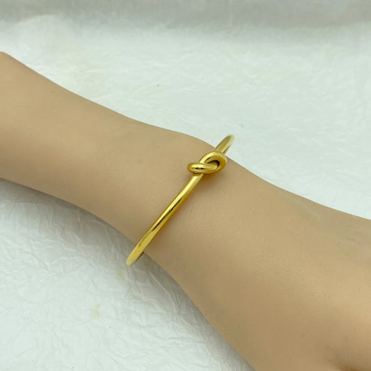 New Arrival Hot Selling High Quality Competitive Price 18K Gold Plated Bracelets Stainless Steel Bangle Adjustable