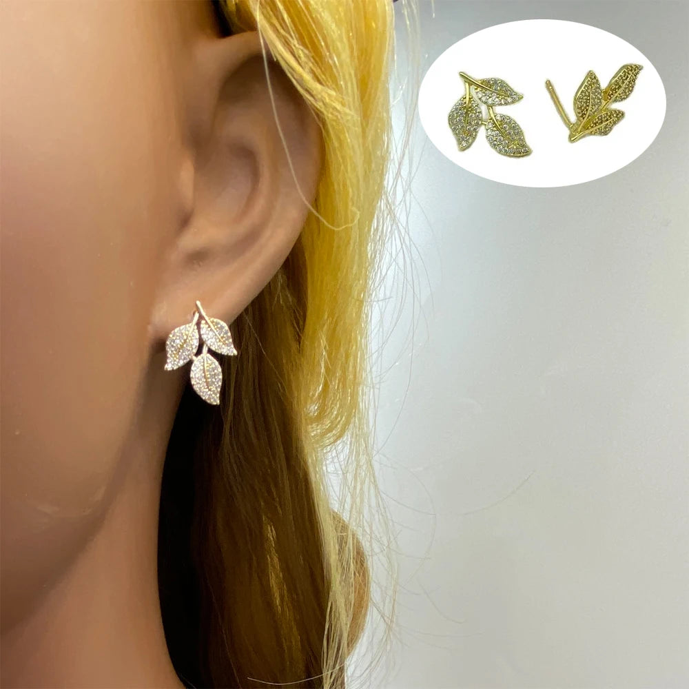Wholesale 18K Gold Plated Brass Material With Zircons Mixed Lot Style For Women Trending Fashion Jewelry Earrings 2024 Ear Clip