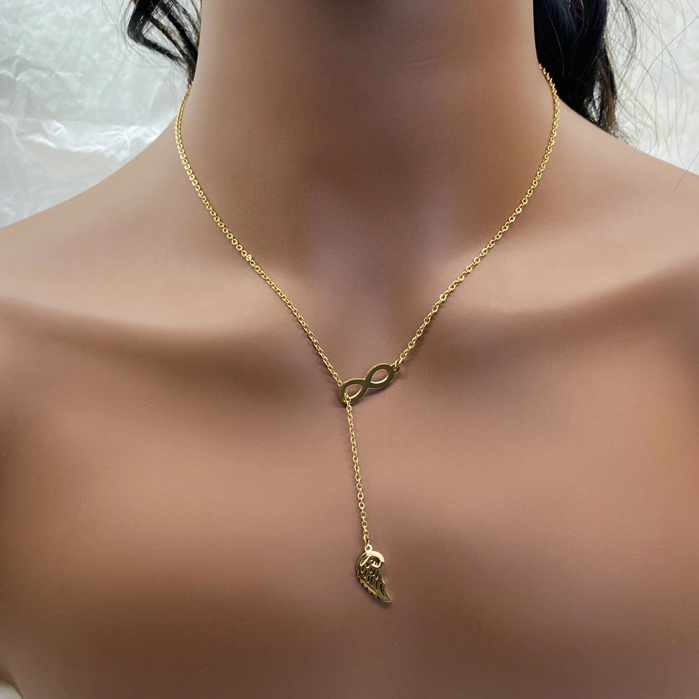 Wholesale Stainless Steel Star Tassel Pendant Necklace