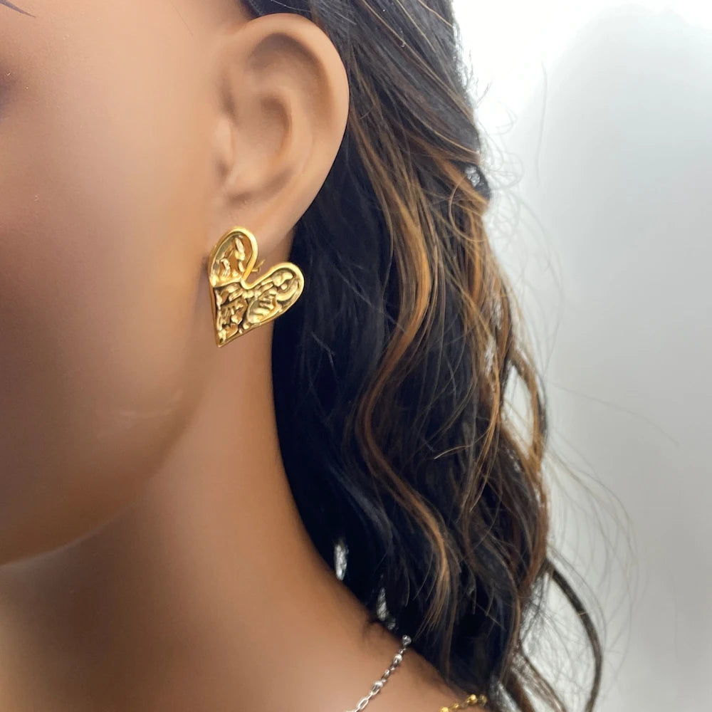 Mixed Lot Competitive Price Fashion Jewelry High Polished 18k Gold Plated Stainless Steel Geometric Stud Earrings for Women