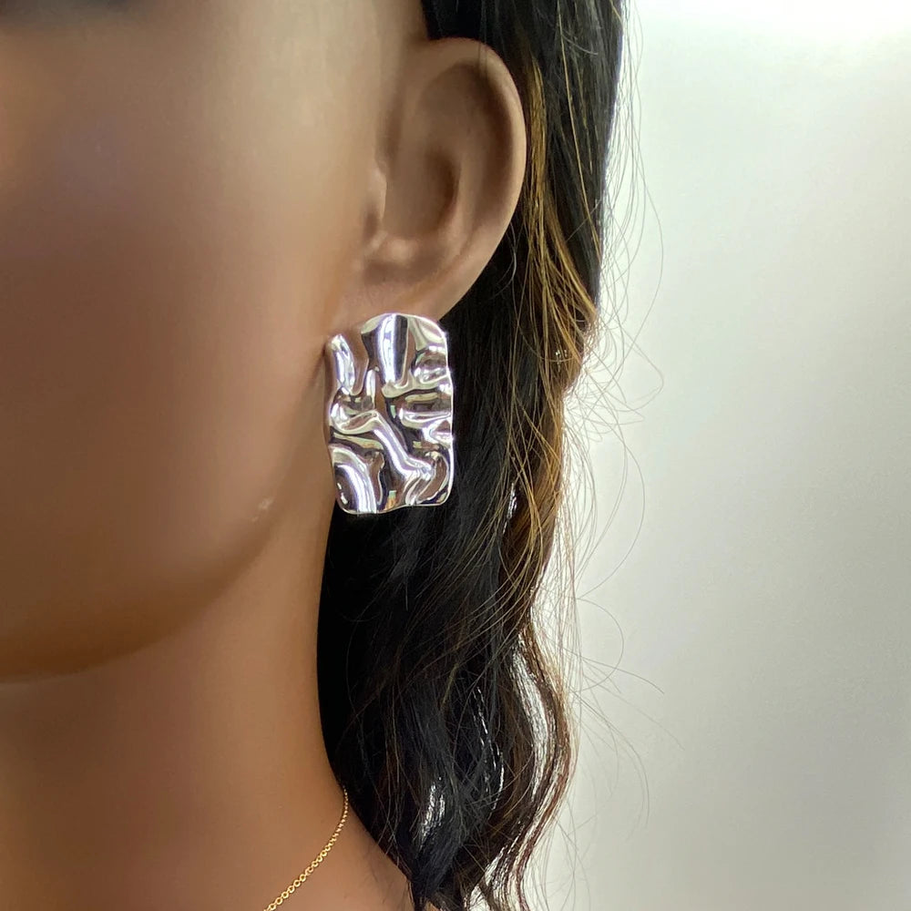 Mixed Lot Competitive Price Fashion Jewelry High Polished 18k Gold Plated Stainless Steel Geometric Stud Earrings for Women