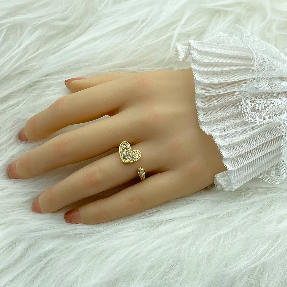 18K Gold Plated Women's Ring With Ziron Butterfly Snake Fashion Jewelry Rings For Women