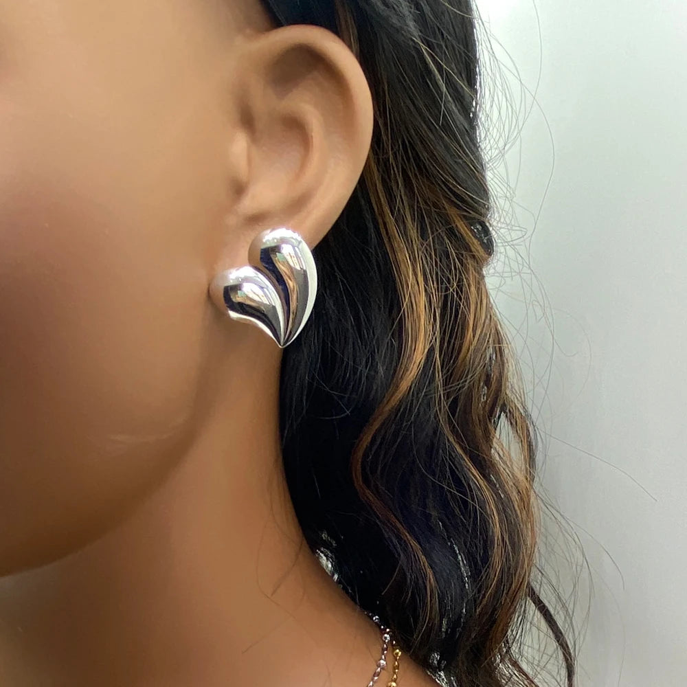 Mixed Lot Competitive Price Fashion Jewelry High Polished 18k Gold Plated Stainless Steel Geometric Stud Earrings for Women