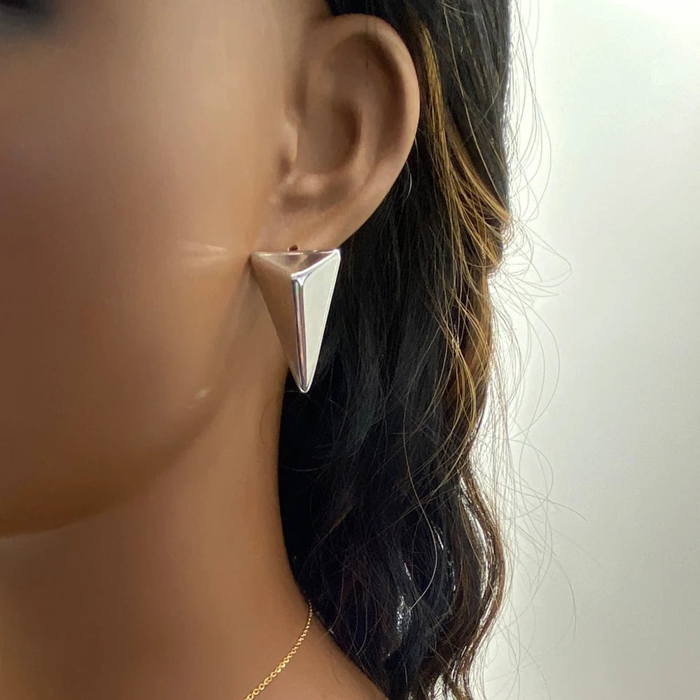 Mixed Lot Competitive Price Fashion Jewelry High Polished 18k Gold Plated Stainless Steel Geometric Stud Earrings for Women