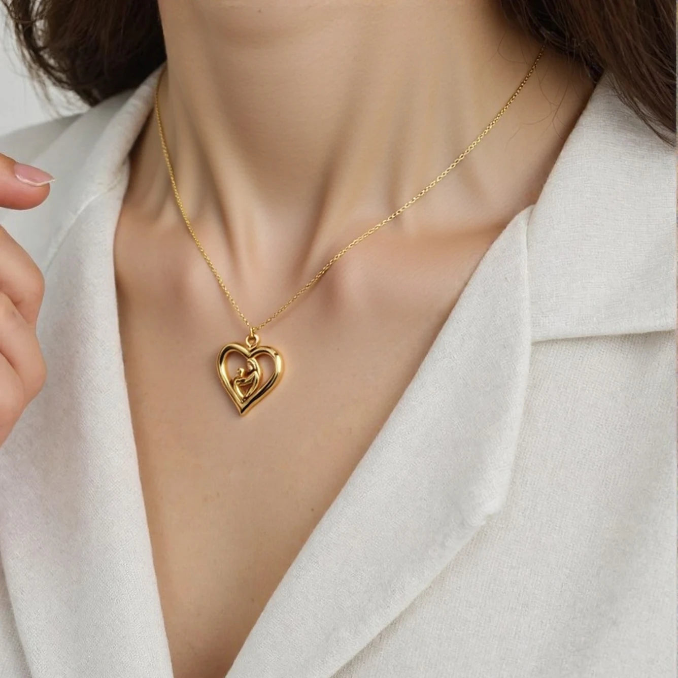 New Arrival High Quality Competitive Price  O Chain Fashion Jewelry Stainless Steel Cute Cross Pendant Necklace