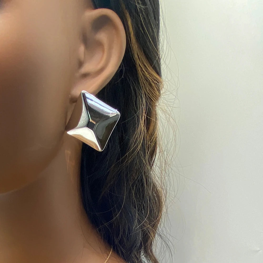 Mixed Lot Competitive Price Fashion Jewelry High Polished 18k Gold Plated Stainless Steel Geometric Stud Earrings for Women