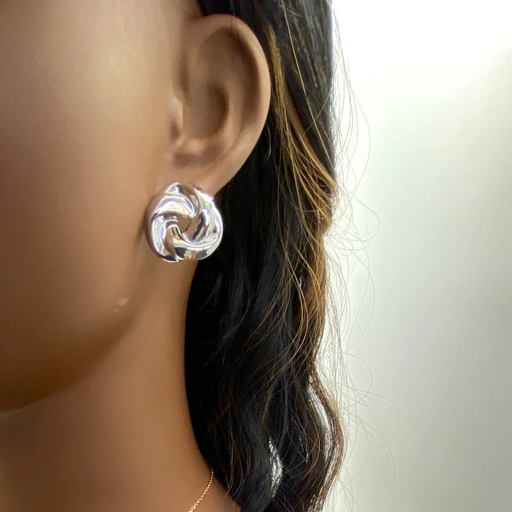 Mixed Lot Competitive Price Fashion Jewelry High Polished 18k Gold Plated Stainless Steel Geometric Stud Earrings for Women