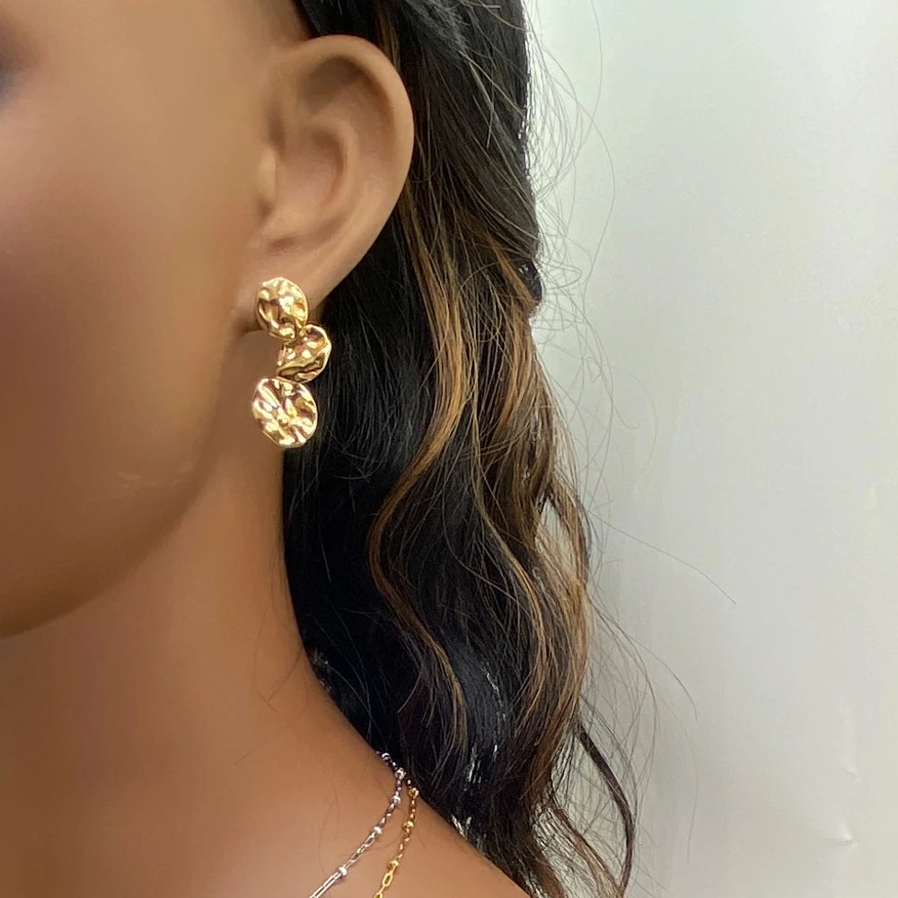 Mixed Lot Competitive Price Fashion Jewelry High Polished 18k Gold Plated Stainless Steel Geometric Stud Earrings for Women