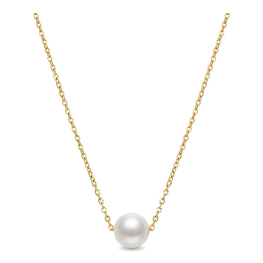 Pearl Pendant Necklace | 18K Gold Plated Stainless Steel Chain & Faux Pearl