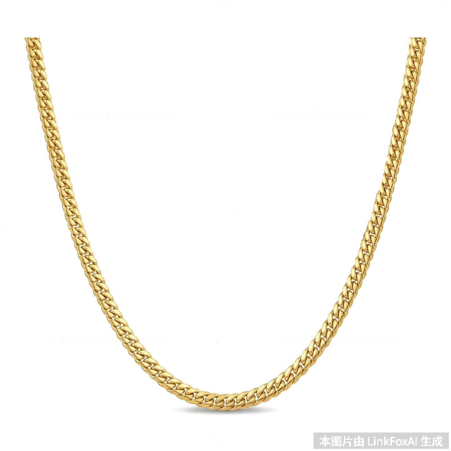 Wholesale 18K Gold Plated Stainless Steel Chunky Cuban Link Necklace