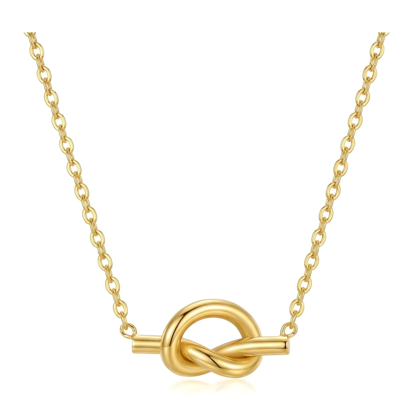 Wholesale Stainless Steel Knotted Pendant Necklace