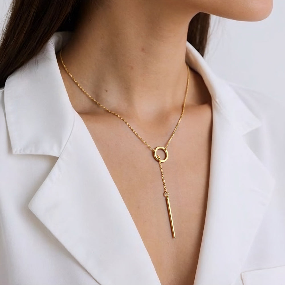 Wholesale Stainless Steel Star Tassel Pendant Necklace