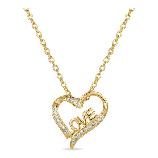 Wholesale Gold Plated Stainless Steel Hollow Heart Pendant Necklace